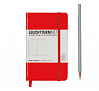 Книга для записей в точку Leuchtturm1917 "POCKET" А6 185 л красный   1