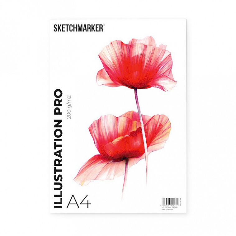 Альбом-склейка для смешанных техник Sketchmarker "Marker Pro" А4 30 л 200 г