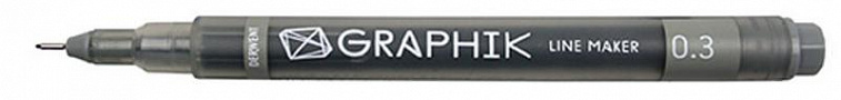 Ручка капиллярная Derwent "LINE MAKER" 0,3 мм, графит