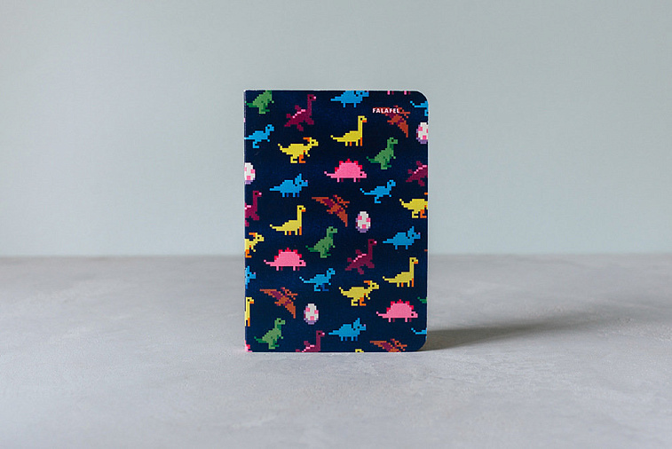 Блокнот FALAFEL BOOKS А6 Dinosaurs, 40л, 80г, без линовки 606x758