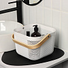 Корзинка для хранения KK/home" 23,5х24х18 см, цвет белый 4