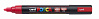 Маркер UNI "POSCA" PC-5M, 1,8-2,5 мм, наконечник пулевидный, цвет флуоресцентно-красный