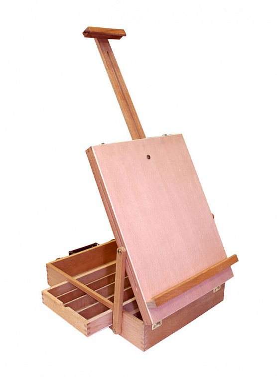 Этюдник деревянный (вяз) без ножек средний 44х33х10 см