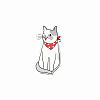 Значок "Котейка" (серый) 1