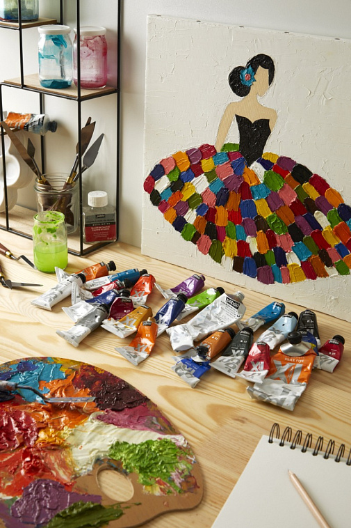 Набор масла Pebeo "XL" 20 цв*20 мл + кисть   606x758