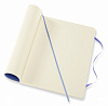 Записная книжка нелинованная Moleskine "Classic Soft" XLarge 19х25 см 192 стр., обложка мягкая голуб 4