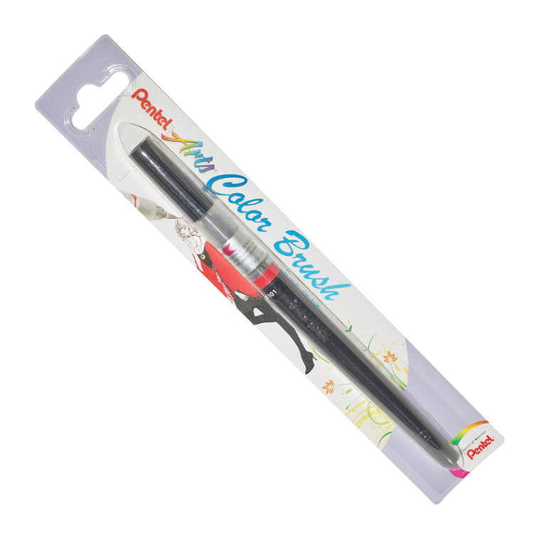Кисть с краской Pentel "Colour Brush" Черный 606x758