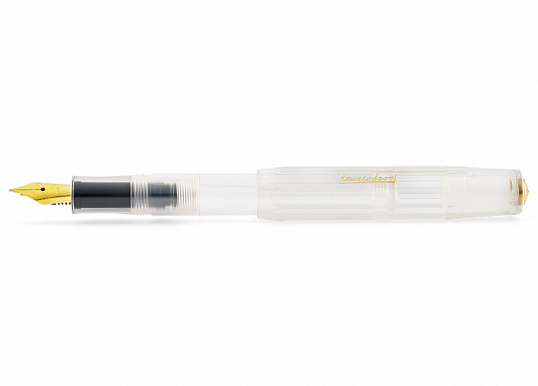 Ручка перьевая Kaweco CLASSIC Sport F 0,7 мм, чернила синие, корпус прозрачный