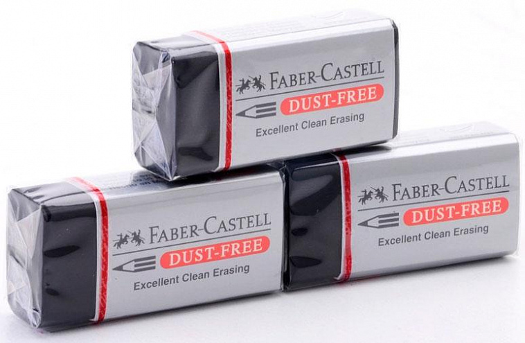 Ластик Faber-castell Dust Free для графитных карандашей черный 