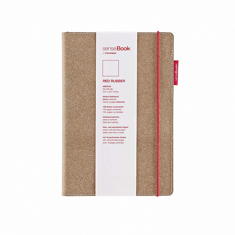 Блокнот для эскизов SenseBook "Red Rubber" M 14x21 см