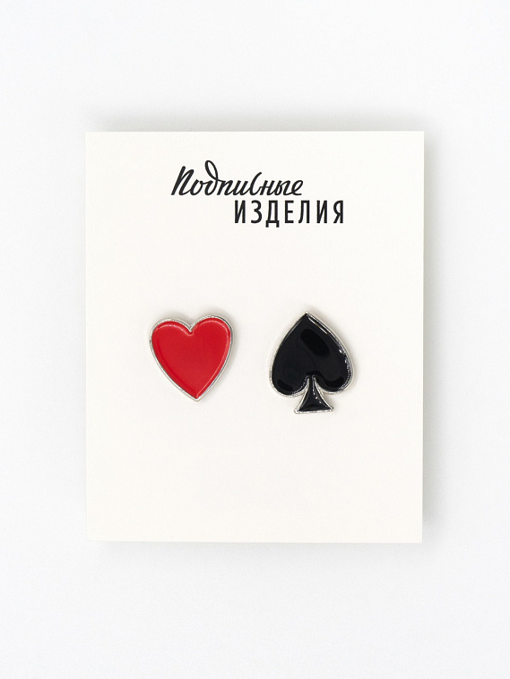 Парные значки эмал. "Масти" 606x758