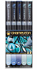 Набор маркеров Chameleon Blue Tones голубые тона 5 шт 1