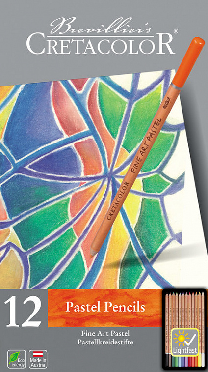 Набор карандашей пастельных Cretacolor "Fine Art Pastel" 12 шт в металлической коробке 