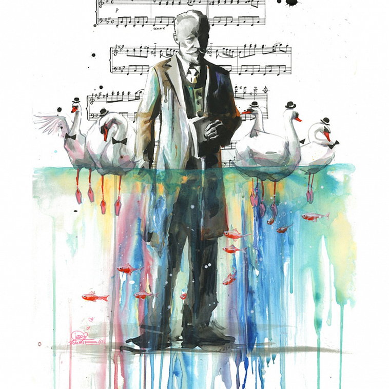 Постер Принт «Chaikowsky» by Lora Zombie A3