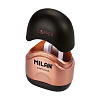 Точилка Milan "Capsule Copper" пластиковая, 1 отверстие, цвет в ассортименте 2