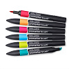 Набор художественных маркеров Brush, 6 цветов, основные оттенки 2