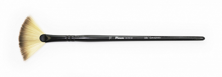 Кисть синтетика №10 веерная Pinax "HI-TECH 243" короткая ручка 606x758
