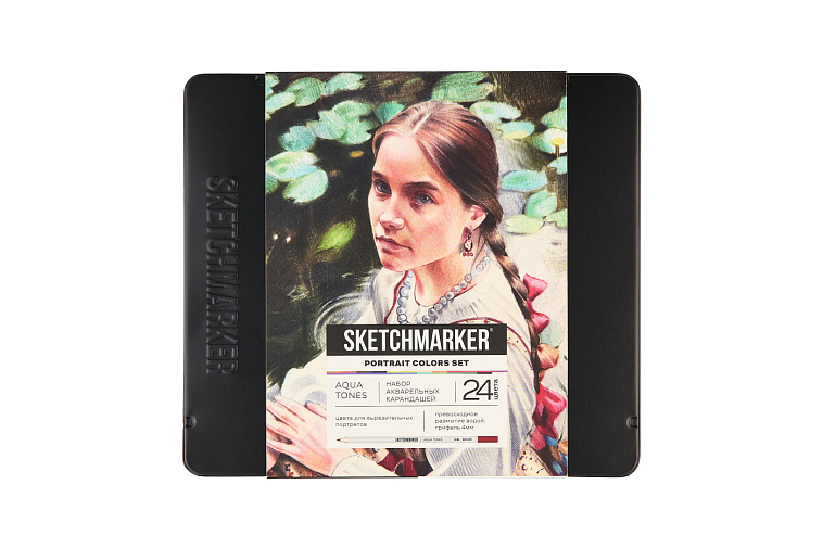 Набор карандашей акварельные Sketchmarker Портрет 24 цвета 606x758