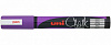 Маркер меловой Uni PWE-5М, 2,5 мм, наконечник пулевидный, фиолетовый