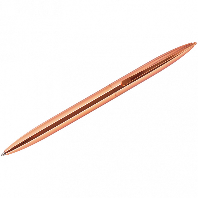 Ручка шариковая автоматическая MESHU "Rose gold" синяя, 1,0 мм