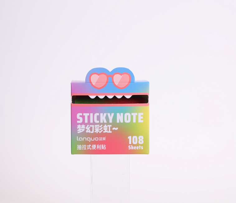 Блок стикеров для заметок  Languo, 7х5 см, 108 листов, ассорти 606x758