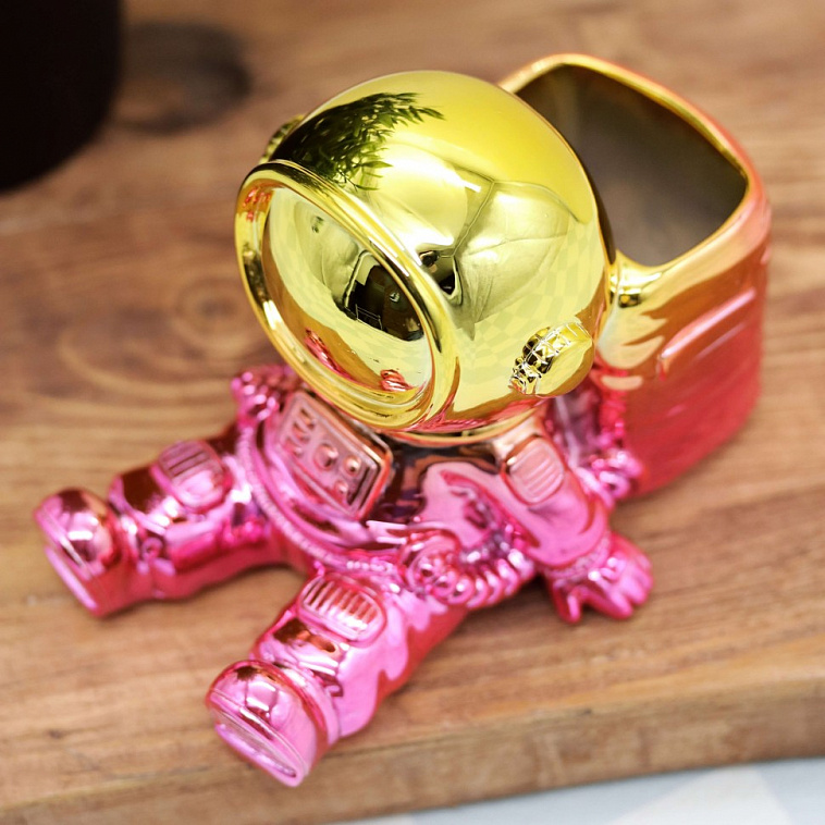 Подставка для канцелярских принадлежностей "Astronaut", pink metallic