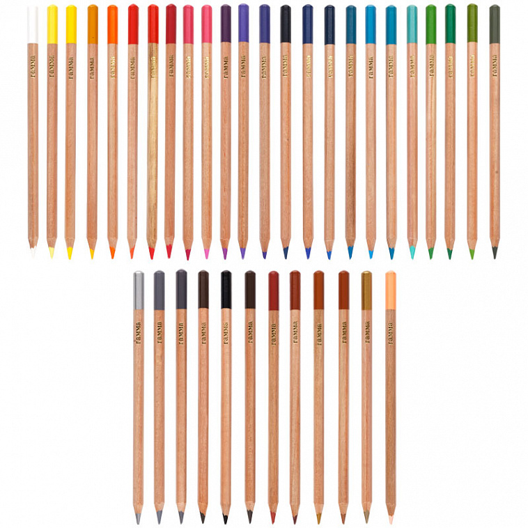 Набор карандашей цветных Гамма "Мультики" 36 цв., супермягкие, увелич. диаметр грифеля 4,0мм, заточе
