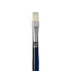 Кисть щетина №10 плоская Альбатрос "Профи" длинная ручка черная 