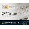 Альбом-склейка для акварели Saunders Waterford Rough крупное зерно 31х23 см 20 л 300 г белый