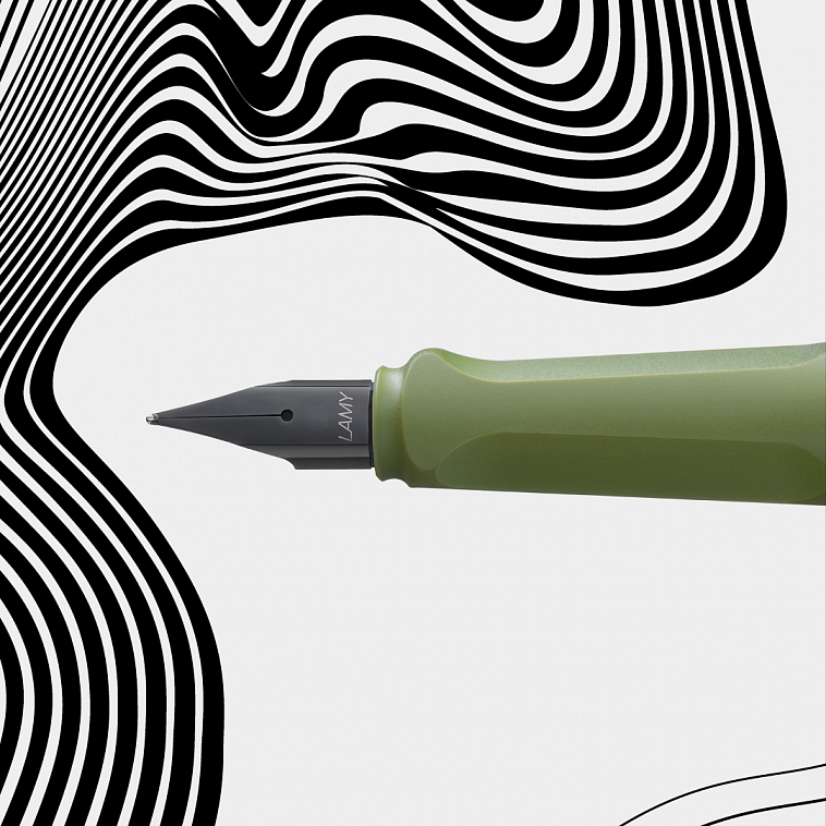 Ручка перьевая LAMY 041 safari, EF Оливковый