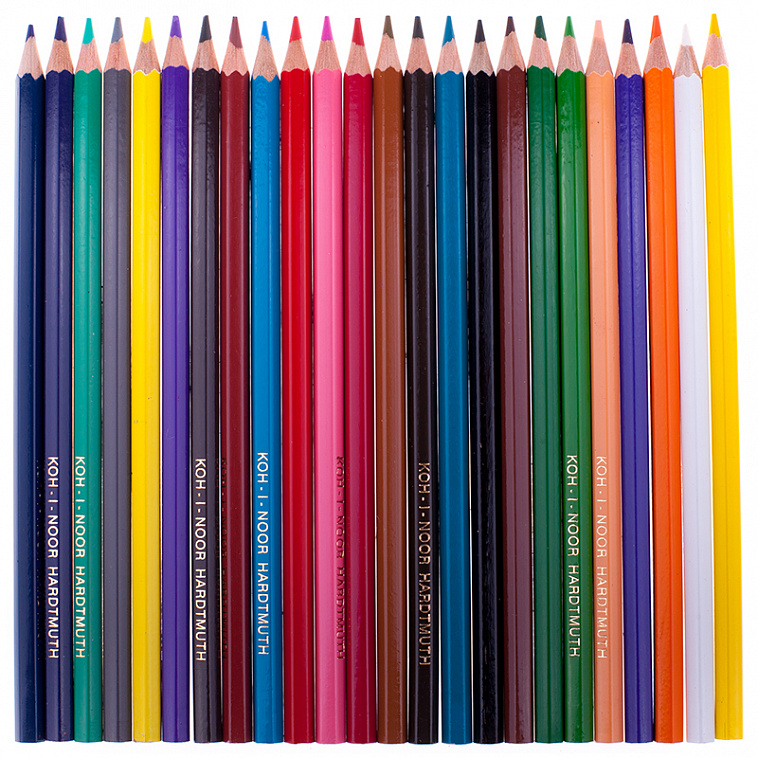 Набор карандашей цветных Koh-I-Noor "MOLE" 24 цвета, в картоне с подвесом