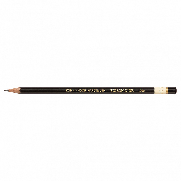Карандаш чернографитный Koh-I-Noor "Toison DOr" 2B d:7.00 мм 606x758