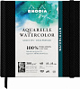 Альбом для акварели Rhodia Touch 15х15 см 300 г, в твердой обложке Черный 1