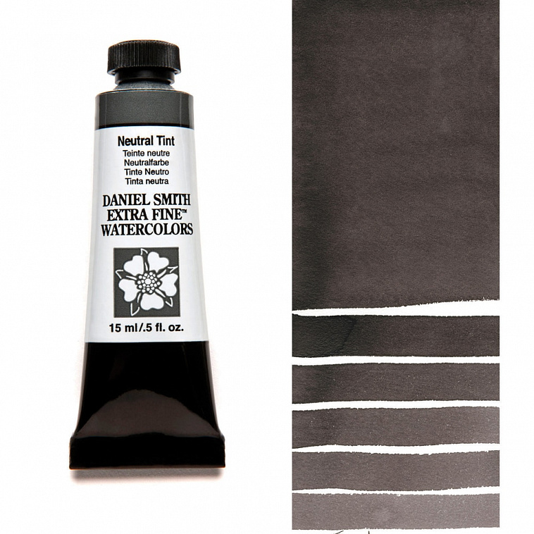 Акварель Daniel Smith в тубе 15 мл Нейтральный оттенок/Neutral Tint (PBk6, PV19, PB15) 606x758