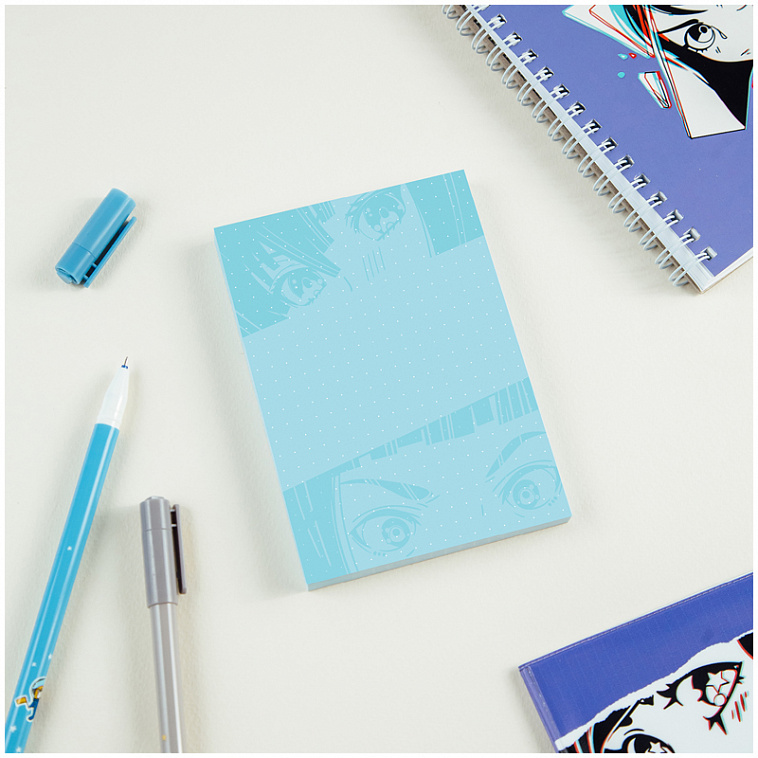 Блок для записей на склейке MESHU "Kawaii" 8,8*12,5 см, 100 л 606x758