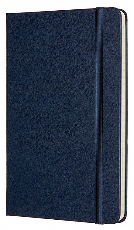 Записная книжка в линейку Moleskine "Classic" Medium 11,5х18 см 240 стр, твердая обложка синяя