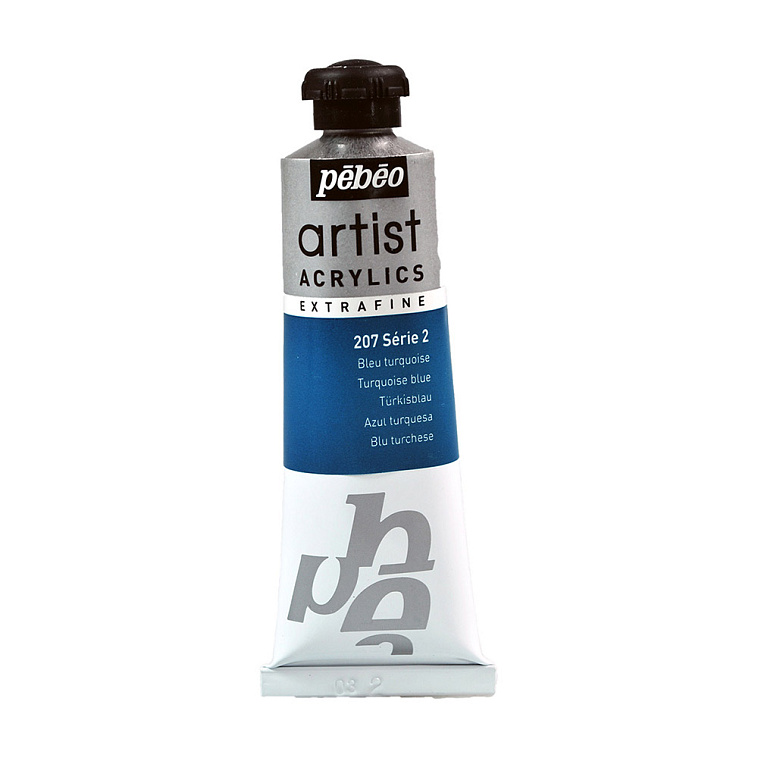 Акрил Pebeo "Artist" 37 мл Бирюзовый  606x758