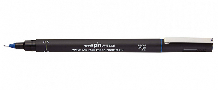 Линер UNI PIN05-200 (S) 0,5 мм, синий
