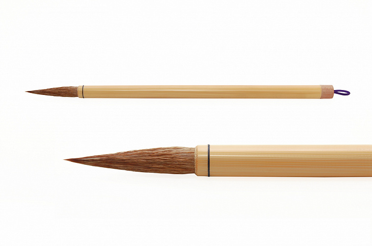 Кисть для каллиграфии HB-236-1, волос смешанный, ручка бамбуковая