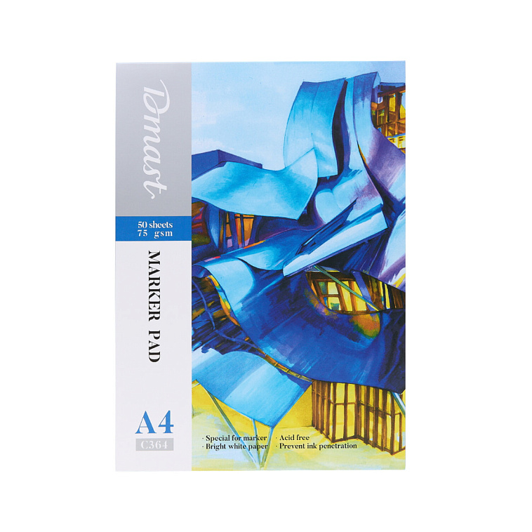 Альбом для маркеров Dmast A4 50 л 75 г, склейка по 1 стороне 606x758