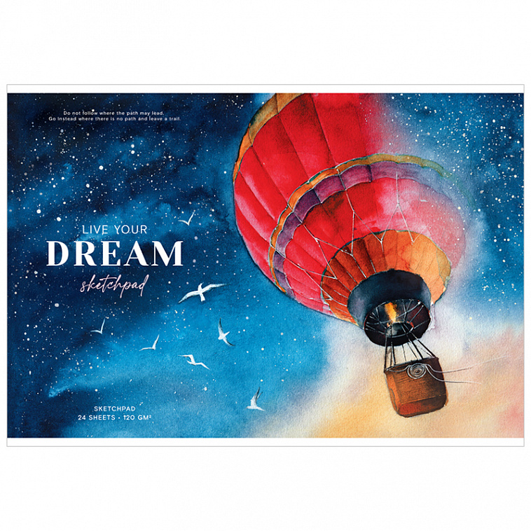 Альбом для рисования на скрепке Greenwich Line "Dream above" А4 24 л 120 г 606x758