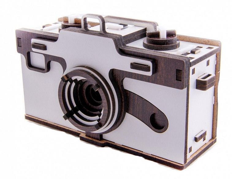 Конструктор деревянный пазл 3D VDOVICHEV "Pinhole Camera" 606x758