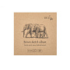 Скетчбук SMLT Art Authenticbaby Brown 9х9см 32 л 135 г переработанная двухслойная бумага, тв. обл. 1