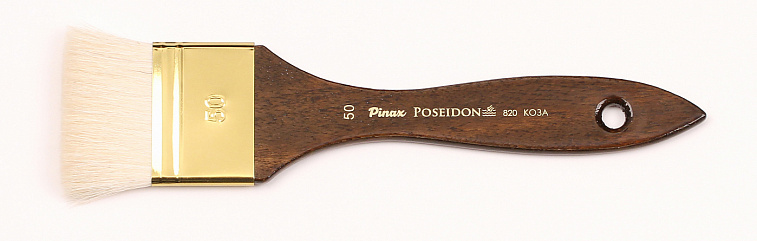 Кисть коза №50 флейц Pinax "Poseidon 820" короткая ручка 606x758