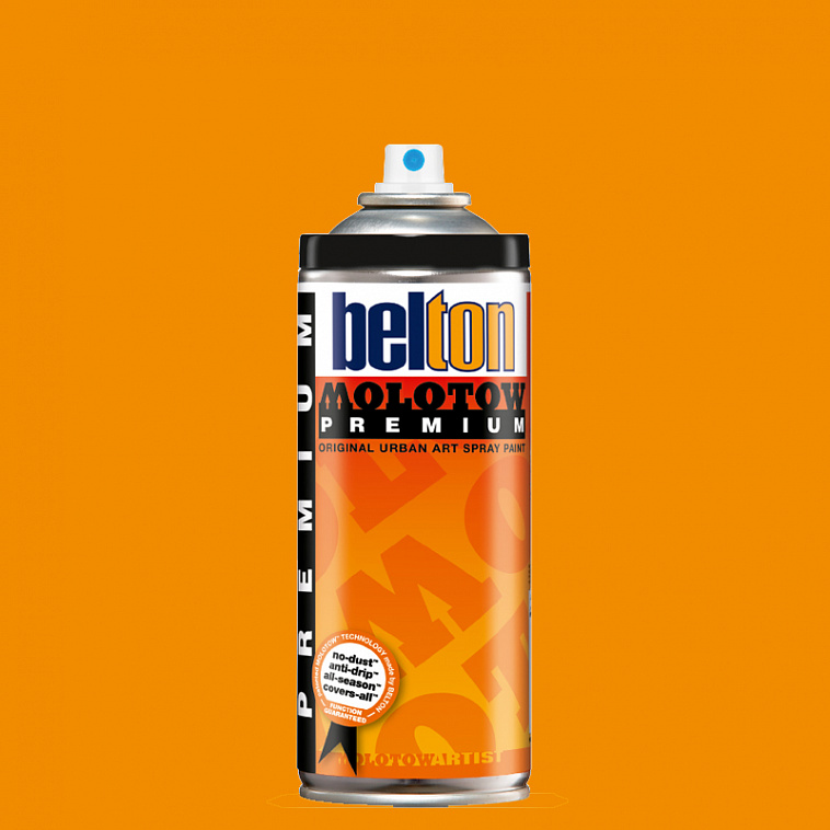 Аэрозольная краска Molotow Premium "belton" 400 мл #011 Light Orange 606x758