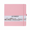 Блокнот для зарисовок Sketchmarker 20*20 cм 80 л 140 г, твердая обложка Розовый