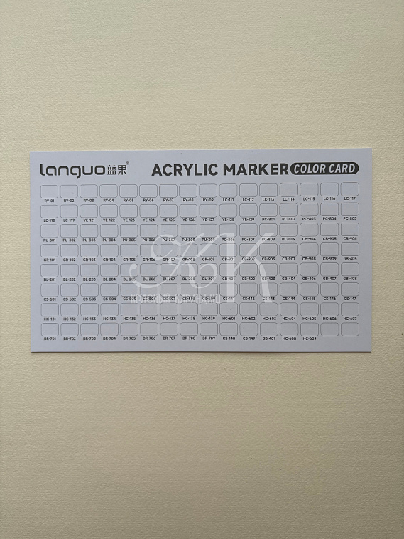 Набор маркеров акриловые Languo 126 цветов 606x758
