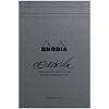 Альбом-склейка для каллиграфии Clairefontaine "Rhodia Maya" А4+ 60 л 120 г, серый блок с разлиновкой 1