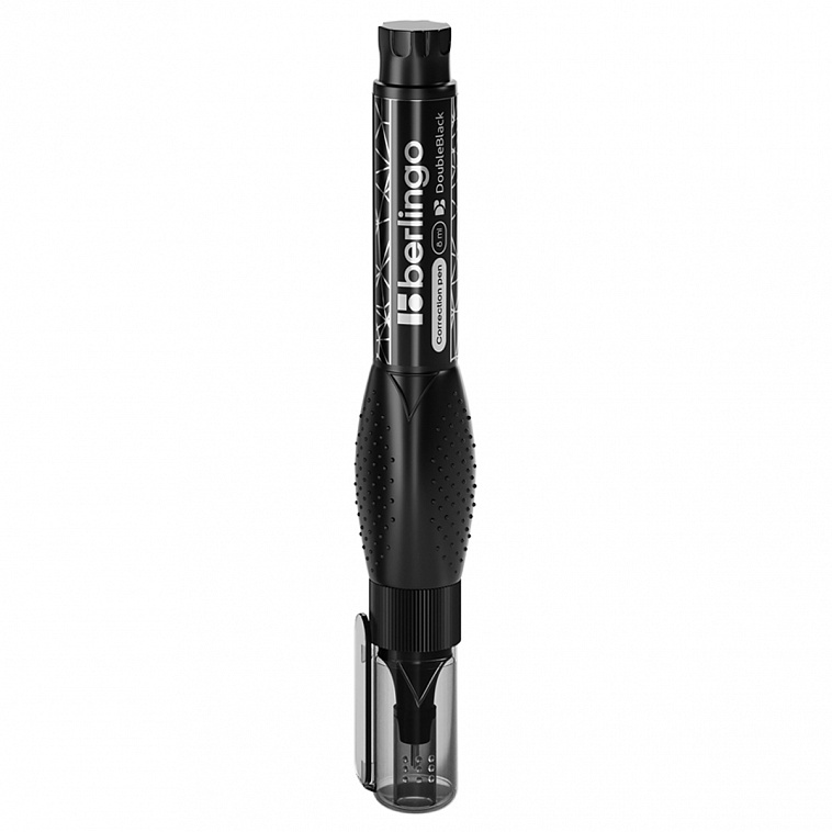 Корректирующий карандаш Berlingo "Double Black", 8 мл, металлический наконечник