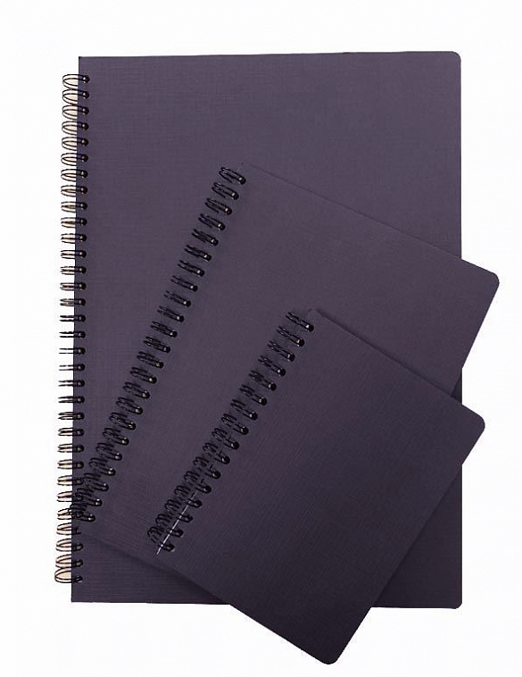 Скетчбук Brit Book Flax Cover 195х195 мм 40 стр 150 г Квадрат чёрная обложка, эко бумага